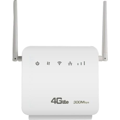 Unlocked 300Mbps Wifi Routers 4G LTE CPE Mobile Router with LAN Port Support SIM card and Europe/Asia/Middle East/Africa