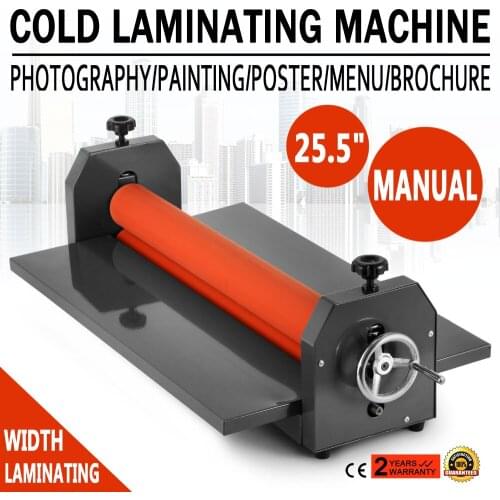 Manual Vevor Cold Roll flatbed Laminator, vacuum Laminating Machine