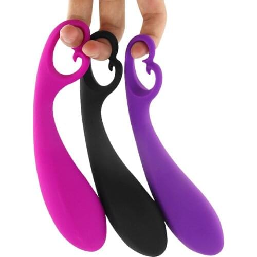 Silicone Anal Plug Anus Dilator Butt Plug G-spot Massager Pull Ring Anal Sex Toys for Women Men Vagina Open Adult Products