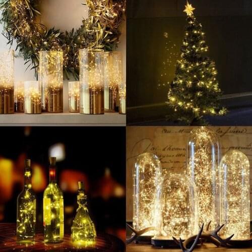 1-3M Fairy Light Copper Wire Waterproof LED string lights Christmas Garlands Wedding Party Home Decoration Battery Powered Lamp