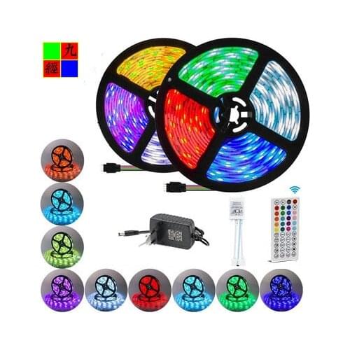 Led Strip Light GRB 5 Meters DIY Waterproof 5050 Home Decoration Led Strip Lamp Music Control Bluetooth App Remoter Music Sensor