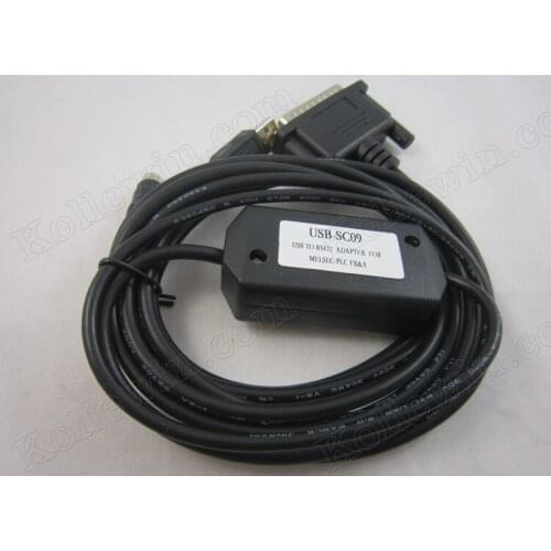 USB-SC09 RS422 PLC programming cable for FX and A series USBSC09 , USB SC09 , USB-sc-09 new in box with indicator support win7/8