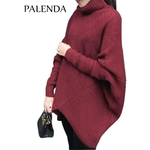 2017 new sweater oversize batwing sleeve profile female