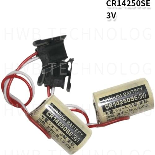 1pcs HOT NEW PLC industrial control CR14250SE CR14250 14250 3V lithium battery 1747-BA with black plug