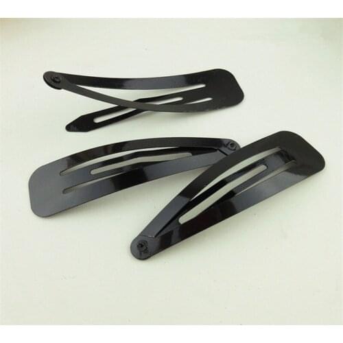 Korea simple practical black grinding water drop clip BB clip diy headwear accessories 12pcs