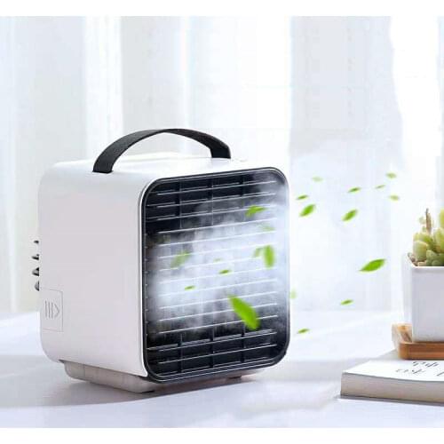 150ml Mini USB Charging Negative Lons Air Purification Humidification Cooler Fan for Home Office Desk Rechargeable Small Fan