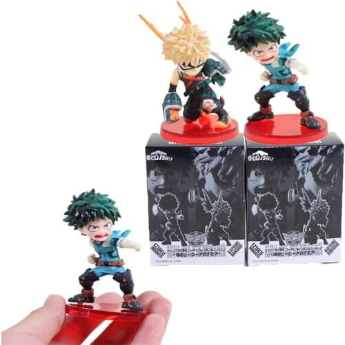 2pcst/set My Hero Academia Figure Midoriya Izuku Bakugou Katsuki Action Model Anime My Hero Academia PVC Figure Model Toys