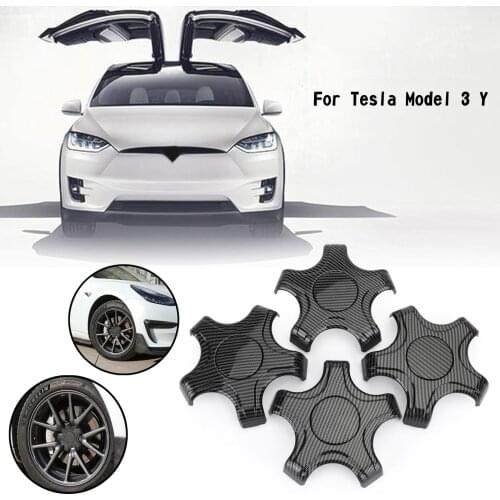 4PCS Wheel Center Hub Cap Cover Center Rim Cap Fit For Tesla Model 3 Model Y