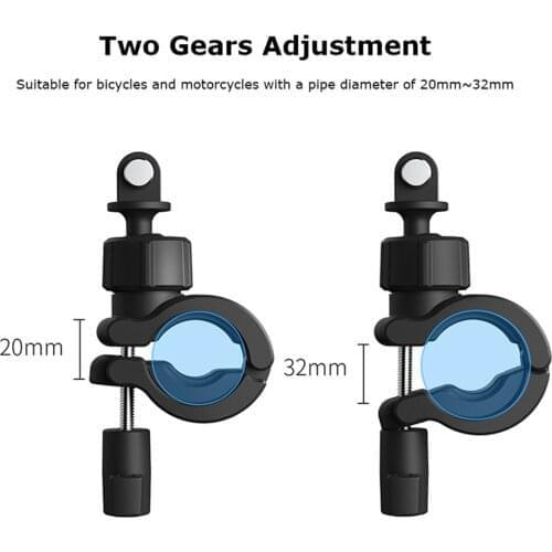 Action camera accessory 360 degree Rotation bracket outdoor motorcycle mountain bike fixed tube clamp For GOPRO8/9