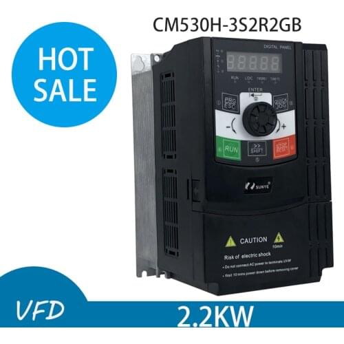 Frequency converter VFD,engraving machine spindle motor speed controller. MODEL:three-phase input CM530H-B4T2R2GB-4R0PB,2.2 /4.0