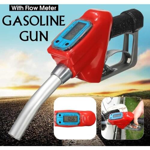 Turbine Flow Meter Sensor Flow Meter Indicator Counter Fuel Gauge Flow Device Gasoline Diesel Petrol Oil Refilling Nozzle Gun