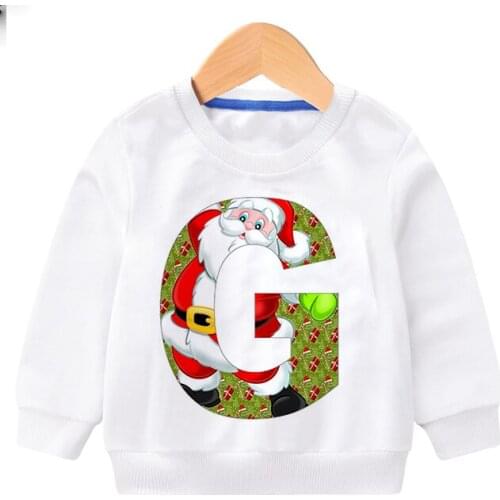 Baby Girls Boy Cartoon Christmas Letter Hoodies Sweatshirt Clothes Kids Spring Thin Hoodies Jacket Coat Child Tops Clothing 2-7Y