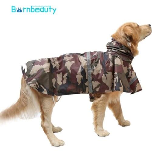Dog Raincoat Waterproof Reflective Detachable Rain Clothes Breathable French Bulldog Yorkie Outdoor Sports Clothes for Medium La