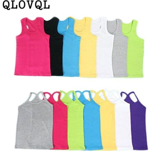 Girl Tee Shirt Cotton Kids Clothes Girls Boys T-shirt Tops for Girl summer Kids Boy Vest Baby Undershirt Singlet