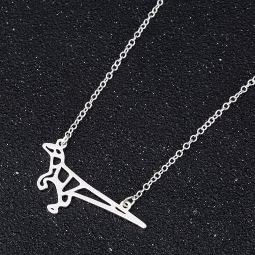 Hfarich Collier Punk Ancient Dinosaur Steel Necklaces Pendants Tyrannosaurus Rex Chain Choker for Men Women