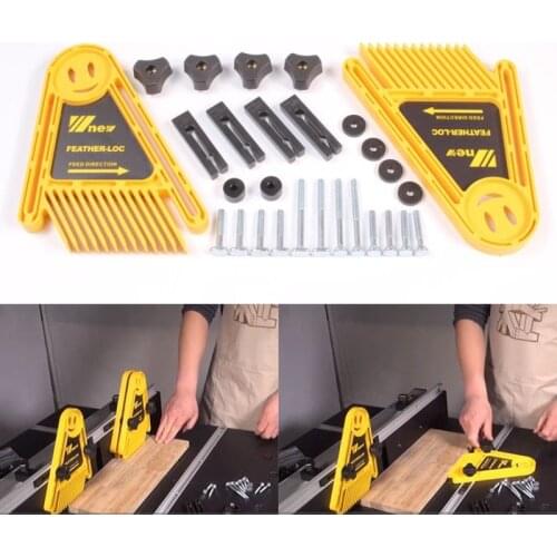 Multi-purpose Feather Loc Board Set for Table Woodworking Saws Engraving Machine Double Featherboards Miter Gauge Woodwork