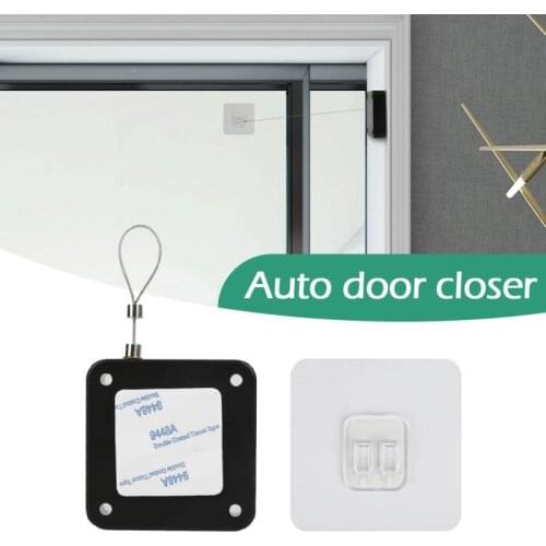 Multifunctional Punch-free Automatic Door Closer 800g Pull Length 1.2m Strong Anti-theft Cable Box For All Doors Household