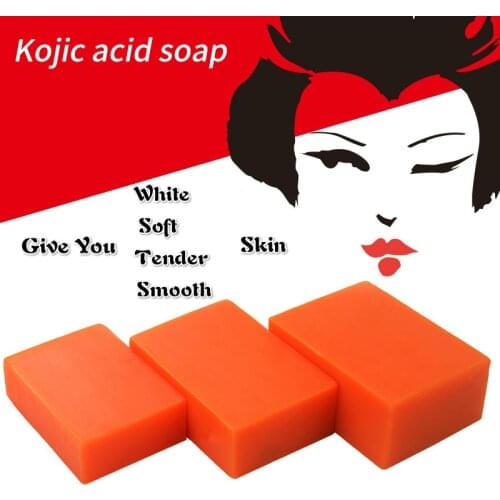 Whitening Skin Kojic Acid Soap Handmade Soaps Glutathione Facial Bath Soap Antibacterial Cleanser