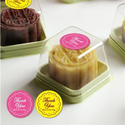 240pcs Lace Thank you series adhesive seal sticker for baking package Cookie packaging DIY Multifunction label