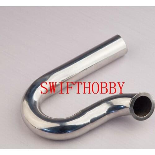 Stainless Steel Front Turn Pipe Manifold Header Pipe For Gasoline RC Boat