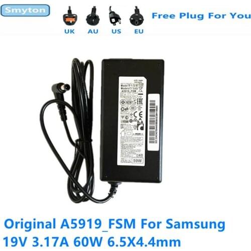 Original 19V 3.17A UE32J4000 A5919-FSM AC Adapter Charger A5919_FSM for Samsung TV MONITOR UE32J4500 UE32J4510 32 TV UN32J5003AF