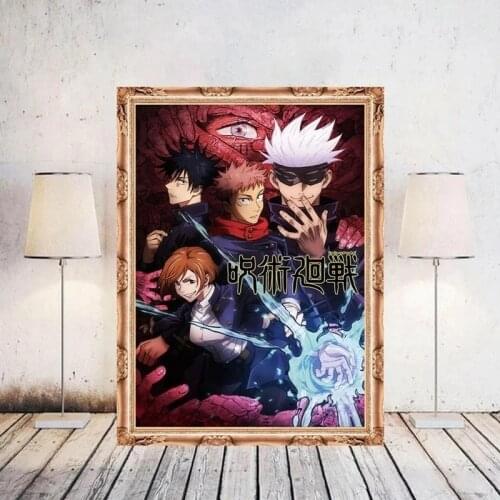 Anime Jiu-jitsu Change Poster Coated Paper Wall Art Painting Research Home Living Room Animation Activity Decoration Picture