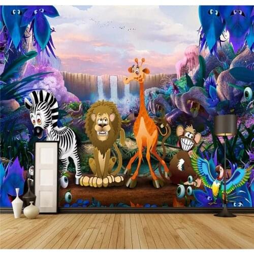 Custom 3d wallpaper cartoon childrens background wall painting
