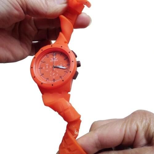 Super soft Comfortable strap quartz Jelly candy color Fashion women watch Casual relogio feminino 859 Small hands for decoration