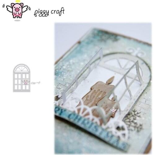 Piggy Craft metal cutting dies cut die mold Open window decoration Scrapbook paper craft knife mould blade punch stencils dies