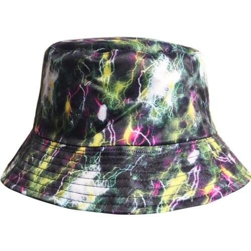 Rainbow Cap Harajuku Hip Hop Fisherman Hat Bucket Cap Women Mens Stripes Reversiable Flashback Fisherman Hat Cap