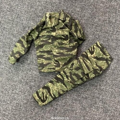 1/6 US Marine Vietnam War Camo Tiger Strip Flight Suit Uniform Figure For 12'' Gi Joe Ultimate Soldier 21st Century