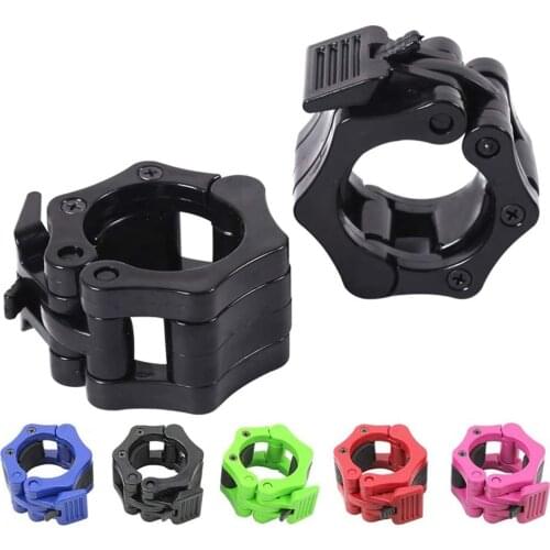 1 Pair Dumbell Clamp Spinlock Collars Barbell Collar Lock Dumbell Clips Weight lifting Bar Gym Dumbbell Fitness Body Building