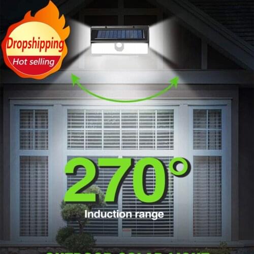 1PC Solar LED Light Outdoor Solar Lamp PIR Motion Sensor Wall Light Waterproof Solar Powered Sunlight for Garden Decoration New