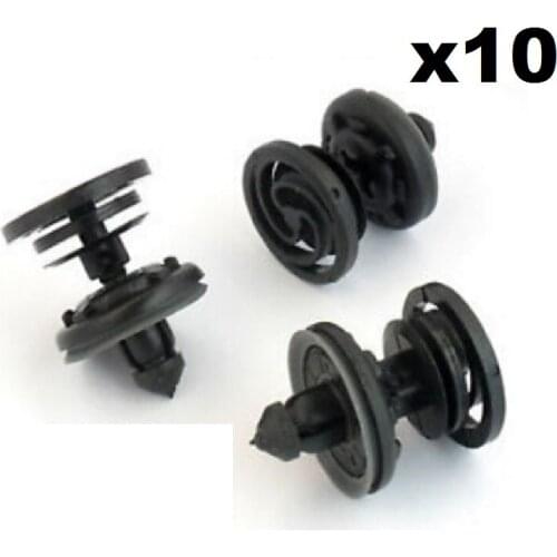 10x For FORVW Volkswagen T5 Transporter Interior Door Card / Trim Panel Fastener Clips