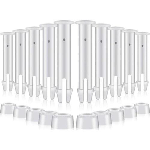 30 Pcs Pool Connector Pins Replacement Plastic Pool Pins with 30 Pcs Pool Seals for Intex 10-12 Ft Metal Frame,2.16 Inch