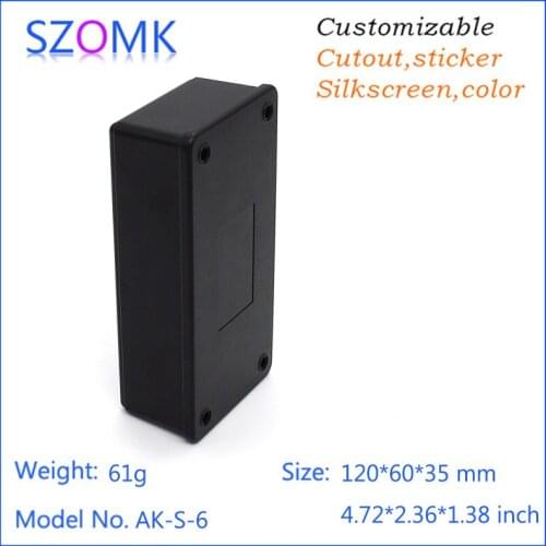 4piece a lot electrical testing enclosure project case DIY controller shell abs material plastic for electron 120*60*35 mm