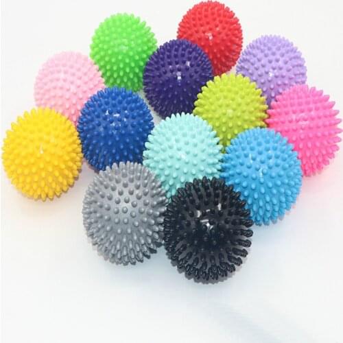 7cm7.5cm 9cm Durable PVC Spiky Yoga Massage Ball Drain Point Fitness Hand Foot Pain Plantar Fasciitis Reliever Hedgehog Balls
