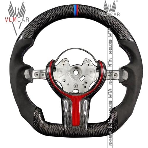 Customized carbon fiber steering wheel for M Series F10 F30 F32 M4 F80 F82 F10 M5 F06 F12 3 4 5 6 series