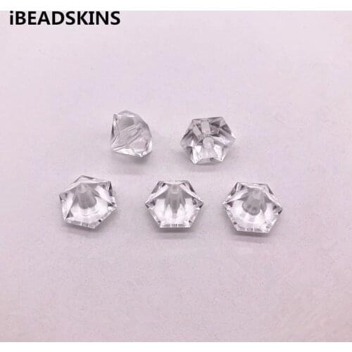 New arrival 14x14mm 550pcs clear Acrylic drop shape beads for stud earrings/earrings accessories/Earring parts/ jewelry DIY