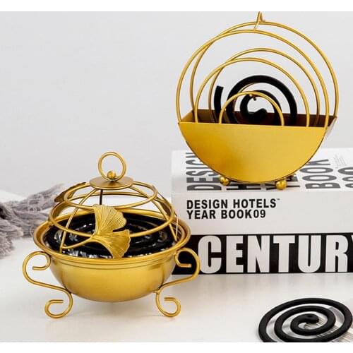 Mosquito Coil Holder Nordic Birdcage Shape Summer Day Iron Mosquito Repellent Incenses Rack Portable Anti Slip Home hotel Decor