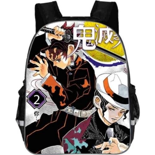 Backpack Kids Book-bags Demon Slayer Kimetsu No Yaiba School Bags Cartoon 3PC/Set Teenagers Shoulder Book Bag Mochila