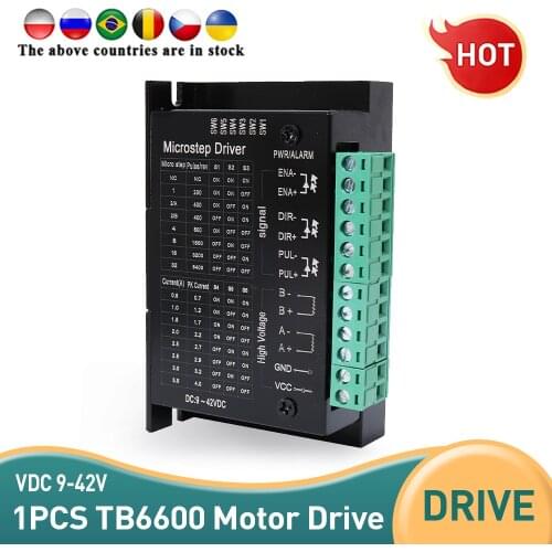 Free shipping Tb6600 upgrade stepper motor driver S109AFTG for NEMA23 motor 2phase 4A CNC router controller for 3D printer