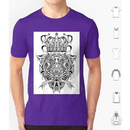 Tiger King T Shirt Cotton Men Diy Print Tiger King Tiger King Anima Tattoo Tiger Tattoo
