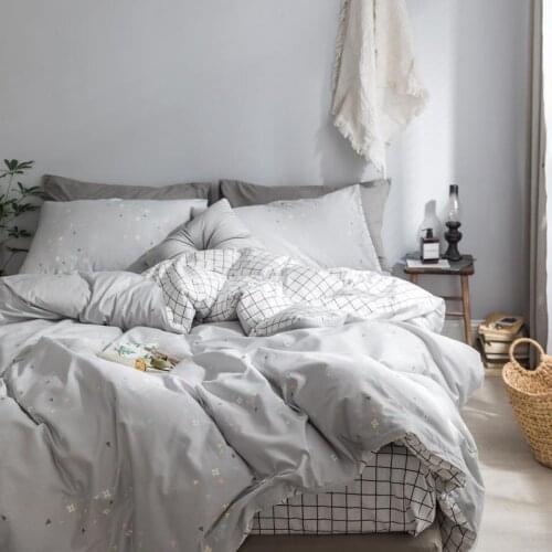 Lit Fundas Nordicas Cama De Matrimonio King Queen Size Beddengoed Luxury Cotton Bedding Linen Bed Sheet And Quilt Cover Set