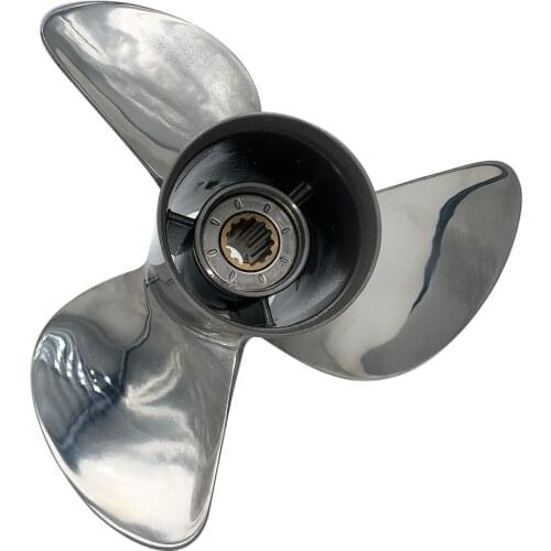 Boat Propeller 10x17 for Suzuki DF35-60HP 4 Stroke 3 Blades Stainless Steel Prop SS 13 Tooth RH OEM NO: 99105-00500-17P 10x17