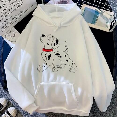 Cute Disney Anime 101 Dalmatians Funny Cartoon Hoodies Women Kawaii Lady and The Tramp Manga Sweatshirt 90s Graphic Hoody Female