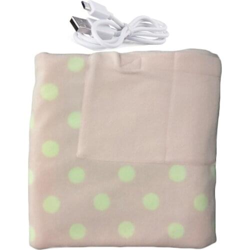 880x650mm Home USB Rechargeable Electric Heating Blanket Kneepad with Pocket Arm Foot Ankle Calf Massage Relieve Pain Fatigue