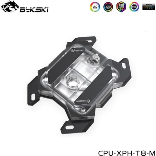 Bykski CPU Water Block For AMD Ryzen 3/5/7 AM2 ,AM2+,AM3,AM3+AM4 ,Ryzen ThreadRipper CPU Cooler 5v 3pin,12v 4pin CPU-XPH-T8-M