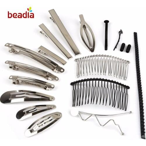 Factory Price Metal Hair Jewelry Accessories Findings 5/10/20pcs For DIY Handmade Hair Comb Clips Claw Hairpins Headdress