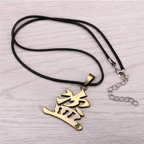 12pcs/lot High Quality Hot novel Tomb notes Logo bronze plated pendant Necklace black leather charms necklaces Drop-shipping